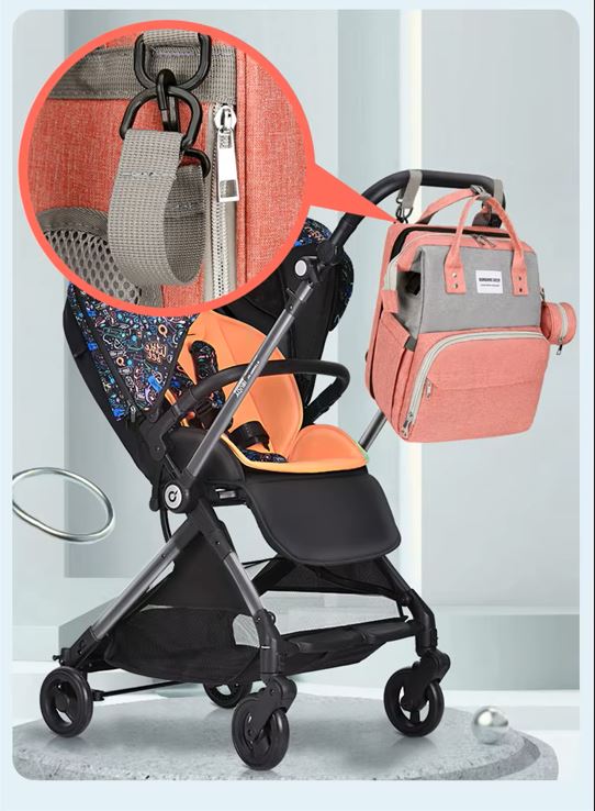 Maternity Backpack - Portable Folding Crib Bed - USB - Sunshine Deer