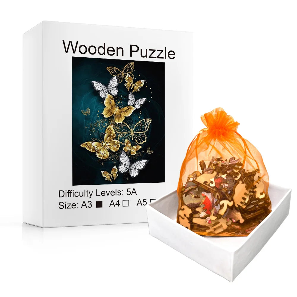 Wooden Butterfly Puzzle