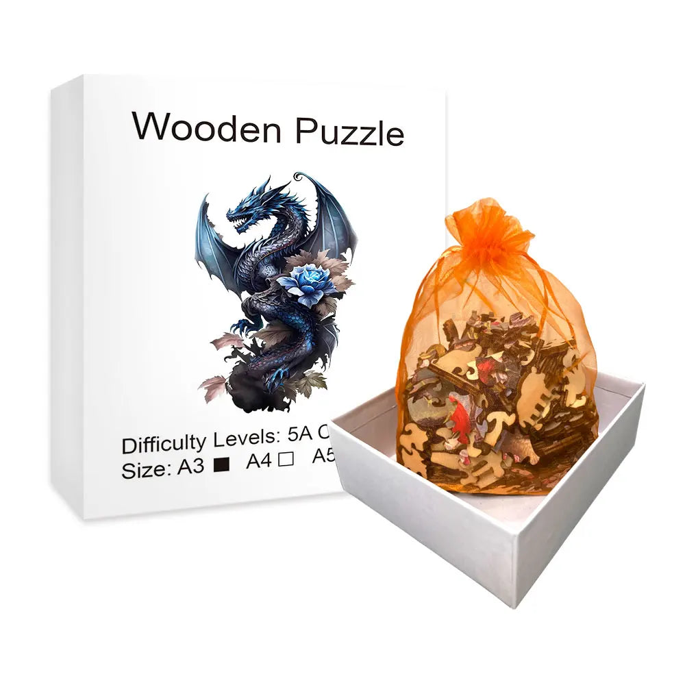 Wooden Flying Dragon Puzzle